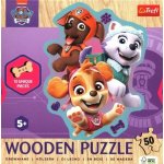 TREFL Dřevěné obrysové Tlapková patrola Veselá štěňata 50 dílků – Zboží Mobilmania