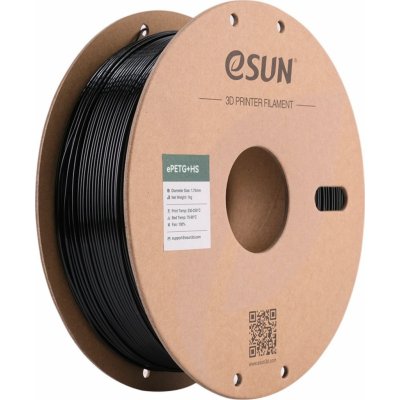 eSUN ePETG+HS Black 1,75 mm 1000 g – Zboží Živě