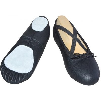 Miroslav Šoman Baletní a taneční piškoty kůže Classic - dělená podešev - černé – Zboží Mobilmania