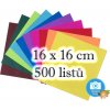 Vystřihovánka a papírový model Folia Max Bringmann Origami papír 70 g m2 16 x 16 cm 500 archů v 10 ti barvách