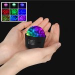 Xdovet Mini LED disko světla RGB disko koule disko světlo Party Light přenosné hlasem ovládané světla strany blikající v tempu hudby pro narozeniny Vánoce malé dárky – Zboží Mobilmania