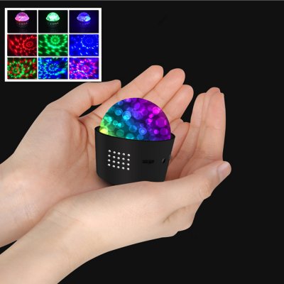 Xdovet Mini LED disko světla RGB disko koule disko světlo Party Light přenosné hlasem ovládané světla strany blikající v tempu hudby pro narozeniny Vánoce malé dárky