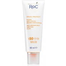 RoC Soleil Protect Anti Brown Spots Unifying Fluid lehký ochranný fluid proti tmavým skvrnám SPF50 50 ml