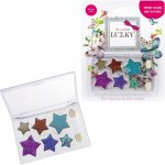 Lukky Dětské oční stíny se třpytkami a aplikátorem 6 odstínů hvězda na kartě – Zboží Mobilmania