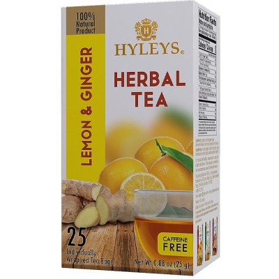 Hyleys Herbal Lemon & Ginger přebal 25 x 1 g