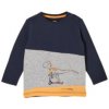 Dětské tričko s.Oliver tričko s dinosaurem s dlouhým rukávem modré