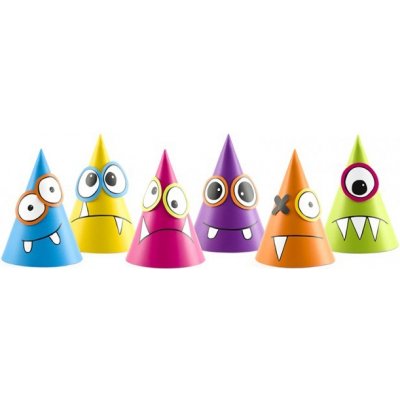 Paper Design Čepičky papírové příšerky 6ks – Sleviste.cz