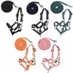 Ohlávka s vodítkem Basic HKM Hobby Horse tyrkys – Zboží Dáma