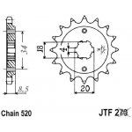 JT Sprockets JTF 270-14 – Zboží Mobilmania