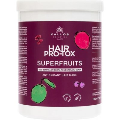 Kallos Hair Pro Tox Superfruits antioxidační maska na vlasy 1000 ml