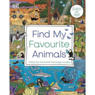 Find My Favourite Animals kniha v angličtině najdeš zvířátka?