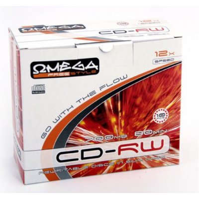 Omega Freestyle CD-RW 700MB 12x, slimbox, 10ks (OFRWS)