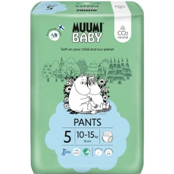 Muumi Baby Pants 5 Maxi+ 10-15 kg kalhotkové eko 38 ks
