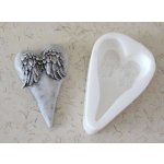 Silikonová forma - Okřídlené srdce 68 x 106 x 30 mm – Sleviste.cz
