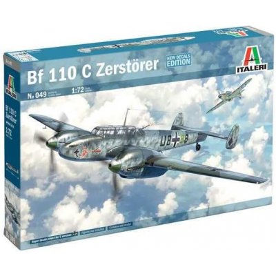 ITALERI Model Kit letadlo 0049 Bf 110 C3/C4 Zerstörer 1:72