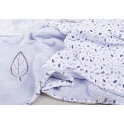Kaarsgaren Dětská deka světle modrá list