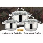Edel-Hoff Sada hrnců nerezová ocel 6 ks – Zboží Mobilmania