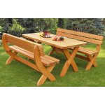 Dřevěný zahradní nábytek z masivu Rainbach přírodní – Sleviste.cz