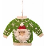 Sass & Belle Santa Jumper vánoční ozdoba zelená – Hledejceny.cz
