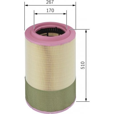 Vzduchový filtr BOSCH F 026 400 068 – Hledejceny.cz