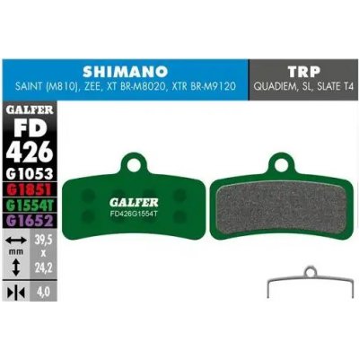 Brzdové destičky - GALFER FD426 - Shimano, Tektro, TRP Pro – Zboží Mobilmania