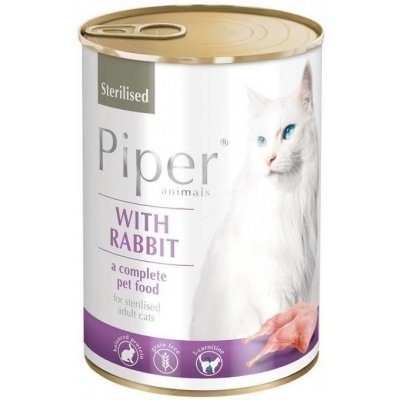 Dolina Noteci Piper pro sterilizované kočky s králíkem 12 x 400 g