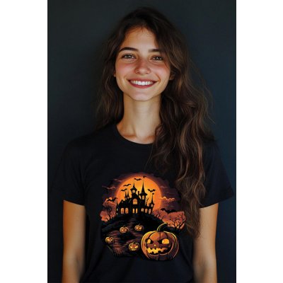 Dámské tričko Halloween strašidelný – Zboží Dáma