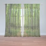Sablio Záclony Cesta v lese: 2ks 150x250cm – Hledejceny.cz