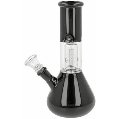 Super Heroes Skleněný bong s perkolací Černý Ice 22cm – Zboží Dáma