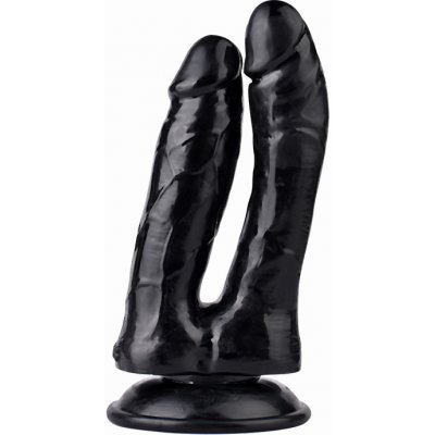 LOLO dvojité dildo černé - 16cm – Zboží Dáma