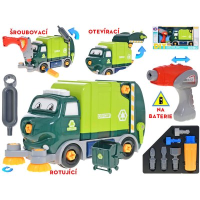 Mikro trading Auto sklápěčka šroubovací s vrtačkou a doplňky - 28 cm – Zboží Dáma