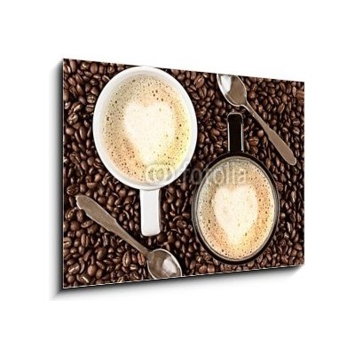Obraz 1D - 100 x 70 cm - Caffe Latte for two Caffe Latte pro dva – Hledejceny.cz