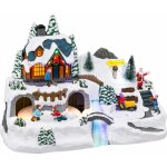 Fééric Lights and Christmas Vánoční vesnička Vánoční scéna s traktorem – Zboží Dáma