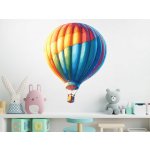 Nalepte.cz samolepka na zeď Létající balón arch, rozměry 59 x 75 cm – Zboží Dáma