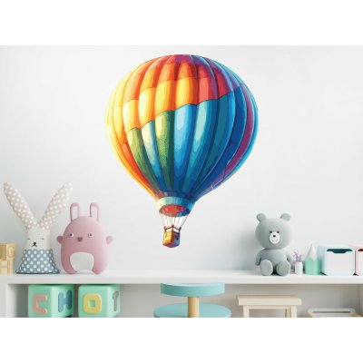 Nalepte.cz samolepka na zeď Létající balón arch, rozměry 59 x 75 cm – Zboží Dáma