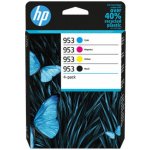 HP 953 originální inkoustová kazeta černá, azurová, purpurová, žlutá 6ZC69AE – Zboží Mobilmania