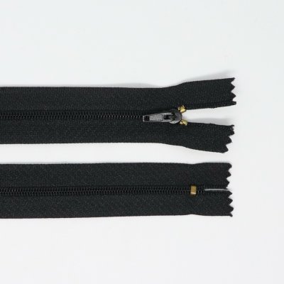 Spirálový zip, šíře 3 mm, délka 35 cm, černá – Hledejceny.cz