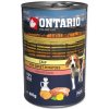 Konzerva pro psy Ontario Mini Calf Sweetpotato Dandelion and linseed oil 6 x 400 g