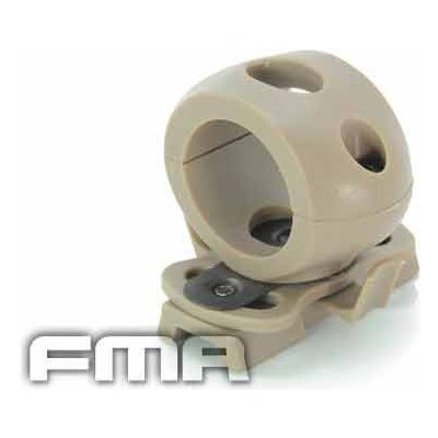 FMA Montáž svítilny průměr 25mm pro helmu OPS FAST písková