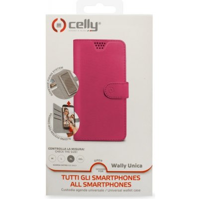 Pouzdro Celly Wally Unica XL fuchsiové – Zboží Mobilmania