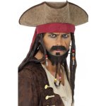 Klobouk pirátský s vlasy a šátkem Jack Sparrow – Zboží Dáma