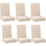 ISO TRADE Potahy na židle 6 ks - béžové – Zboží Dáma ISO TRADE Potahy na židle 6 ks - béžové – Zboží Dáma