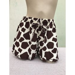 Dámské šortky Žirafa Bílá / hnědá