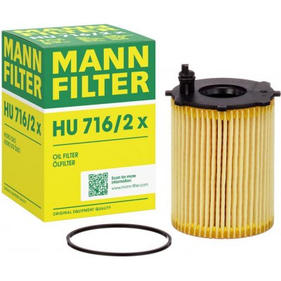 MANN-FILTER Olejový filtr MANN HU716/2X (MF HU716/2X) | Zboží Auto
