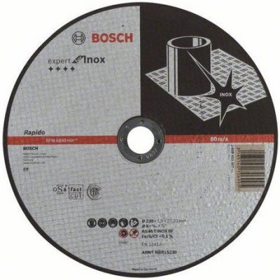 Bosch - Řezný kotouč rovný Expert for Inox - Rapido AS 46 T INOX BF, 230 mm, 1,9 mm, 25 BAL – Zboží Mobilmania