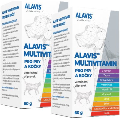 Alavis Multivitamin pro psy a kočky 2 x 60 g – Hledejceny.cz