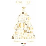 Cachet Vánoční mléčná čokoláda bílozlatý stromeček 100 g – Zboží Dáma