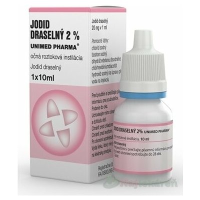 JODID DRASELNÝ UNIMED PHARMA 20MG/ML OPH GTT SOL 1X10ML – Hledejceny.cz