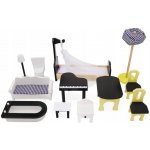 KIK domeček pro panenky + nábytek XXL LED KX6487 – Zboží Dáma