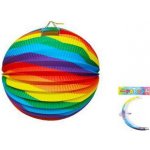 Lampion kulatý duhový 25cm 948224 – Zboží Mobilmania